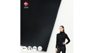 Ready Made Eco-friendly Black Rib Fabrics Stretch Textured Knitted Rib Fabric for Sweater1