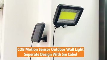 100 Led COB Human Body Induction Outdoor solar panel power Courtyard Split security home house Motion Sensor PIR Wall Light1