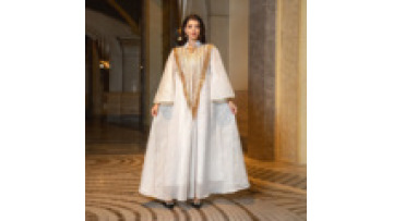 New Abaya Designs 2023 Cheapest Stand Neck Long Sleeve Tassel Decoration Printed Dress Muslim Women Saudi Arabia Abaya Designs1