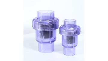 upvc clear check valve