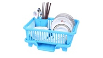 Multi-Purpose Washing Holder - Kitchen Drainer Rack with Tray (Set of 2pcs)1