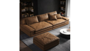 Large sitting wide technology cloth sofa light luxury down latex sofa straight row Italian fabric sofa for living room furniture1