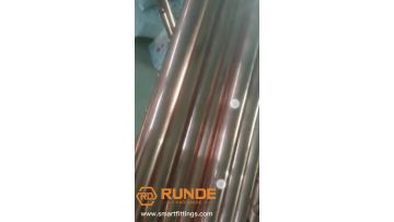 boring the hole of copper tubes