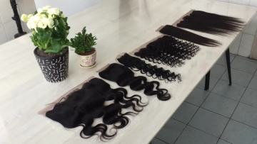 Best Quality Raw Brazilian Hair Virgin Human Hair 4x4,13x4 Lace Top Closure1