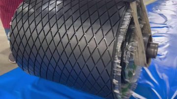 Rhombic roller coating