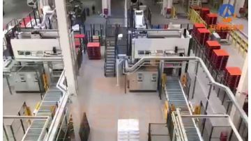 High level stacking system for PE bags
