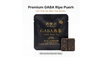 8g Organic Arbor GABA Ripe Pu'er Tea Squares, Mengku Snow Mountain