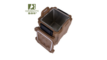Brown 40L Stainless Steel Insulated Food Carrier
