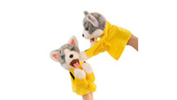 Factory Price 8-inch Claw Machine Boxing Husky Plush Toy1