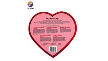 Heart-shaped cosmetic color box