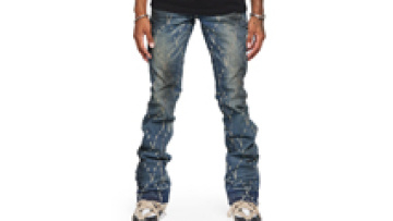 High Quality Custom Vintage Distressed Wash Denim Cargo Skinny Jeans Pants For Men1