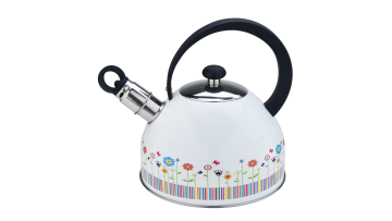 FH-449 pattern flowers and plants water kettle