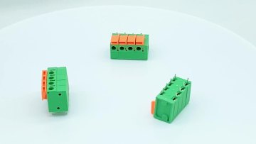 HQ142V 22-14AWG 10A PCB electric spring 7.62mm 5.08mm  terminal block connector1