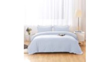 100% Organic Bamboo Duvet Cover Solid Color Customized Bedding Set Bed Sheets Comforter1