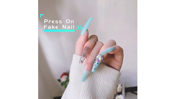 Wholesale Long Coffin Press On Artificial Custom Luxury Colorful Matte Ballerina False Nails Press On Nails1