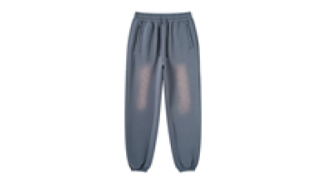 Custom distressed sweatpants elastic waistband acid wash retro vintage terry 100 % Cotton  sweatpants1