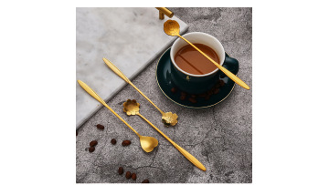 Sakura spoon with long handle