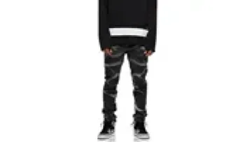 Wholesale High Quality Custom Men Jeans Denim Pants Black Washed Denim Jeans1