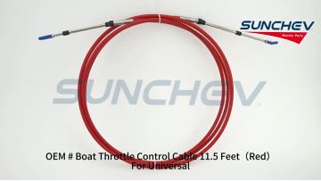 Boat Throttle Control Cable 11.5 Feet（Red）
