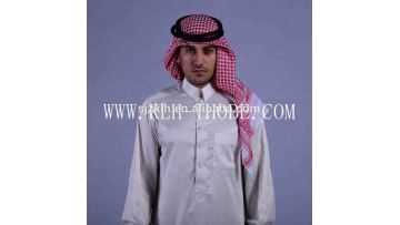 Muslim Clothes Black/ Cotton Abaya in Dubai/ Turkish Jilbabs/ Thobe Islamic Clothing for Men1