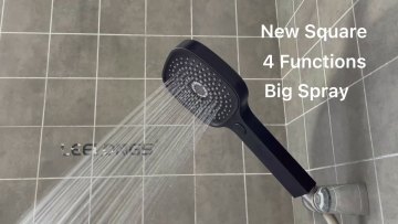 4 settings matte black bathroom hand shower head luxury fashion hand shower sprayer1