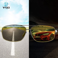 YSO Yellow Night Vision Glasses Men Photochromic Polarized Night Vision Goggles For Car Driving Anti Glare Glasses 2458