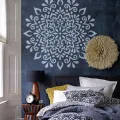 70cm - 110cm Stencils Wall Furniture Template Reusable Paint Big For Large Huge Giant Mandala Indian Arabic Ethnic Round S064