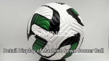 green and white soccer ball