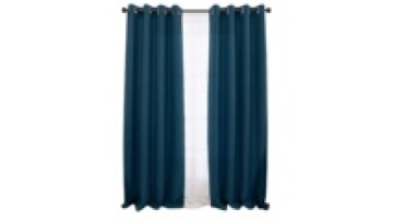 108 Inch Long Curtain Linen Look Curtain Heavy Linen Full Blackout Curtain1