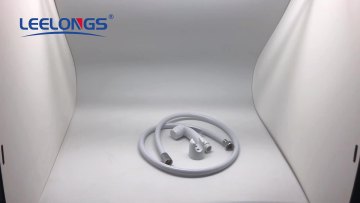 Leelongs White PVC Reinforced Toilet Hose Pipe1