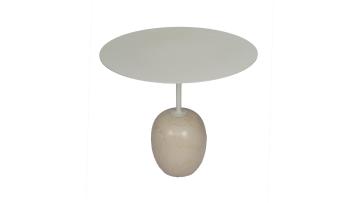 Luxury Modern Sofa Side Furniture Round Natural Marble Coffee Table Metal Corner Decoration Tea Coffee Table
