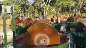 Zimbabwe popular gold grinding round wet basin mill and wet bowl mill1