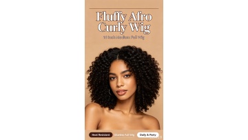 Fluffy Afro Curly Wig
