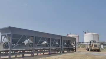 Stabilised soil batching plant