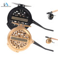 Maximumcatch Automatic Fly Fishing Reel Y4 70 2+1 BB Super Light Aluminum Fly Reel Black/Gold Color