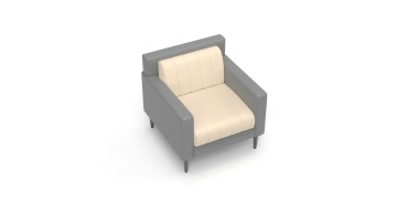 Scandinavian-Style Single Sofas Two-Tone, Leather, Fabric, and Cozy Armchairs