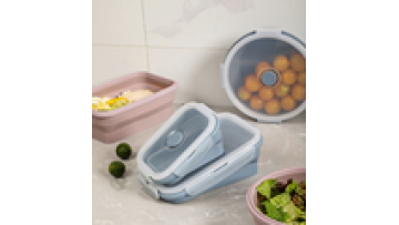 4pcs Bpa free Collapsible Reusable Microwavable Silicone Food Storage Containers bento Lunch Box sets1