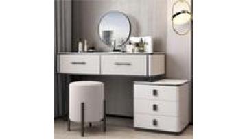 Bedroom Furniture Led Light Hot sale wholesale White Color Optional Storage Dresser Makeup Vanity Dressing Table With LED1