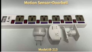 I8-213,PIR motion sensor and wireless doorbell