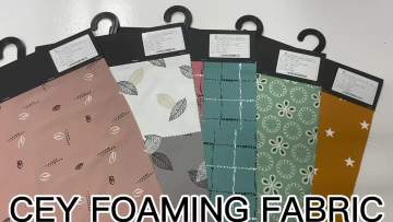 Wholesale Manufacture 100% Polyester Plain foaming Cey dress shirt Fabric roll for garment1