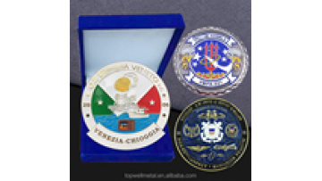 Custom Logo Metal Crafts of Antique Plated metal Bronze Coins 3D Challenge Coins with Box1