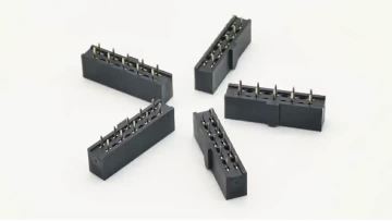 2.54mm Pitch Female Header Connector Dual Row Straight H8.5mm With Even Columns Unpopulated Y-type 2*9P