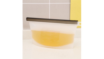 500ML Microwave available  food grade freezer storage bag  silicone fresh food bag1