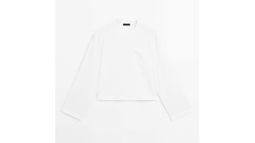 Women's casual, simple, lazy and relaxed style loose long sleeved T-shirt