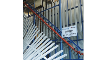 Spraying process of aluminum profiles for tents