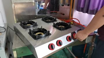 4 burner commercial burner gas stove