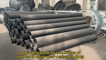Rare earth alloy wear-resistant pipe applications