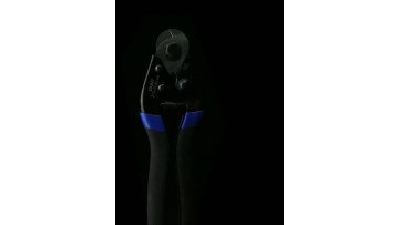 Blue and black wire rope cutter