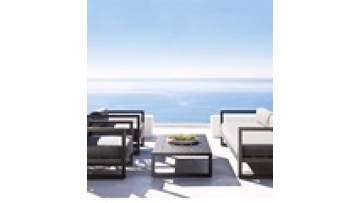 Wholesale Free sample Waterproof  High density sponge Aluminum alloy Hotel Patio Garden Outdoor sofa1