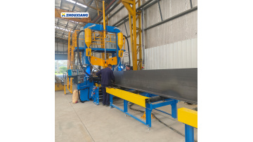 H-beam assembly welding and straightening machine